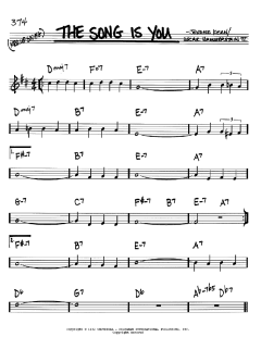 The Song Is You von Jerome Kern (Download) 