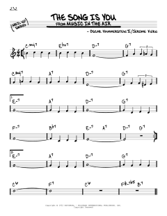 The Song Is You von Jerome Kern (Download) 
