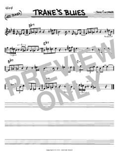 Trane's Blues von John Coltrane (Download) 