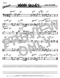 Warm Valley von Duke Ellington (Download) 