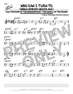 Who Can I Turn To von Anthony Newley (Download) 