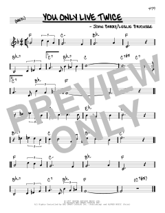 You Only Live Twice von Leslie Bricusse (Download) 