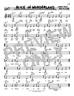 Alice In Wonderland von Sammy Fain (Download) 