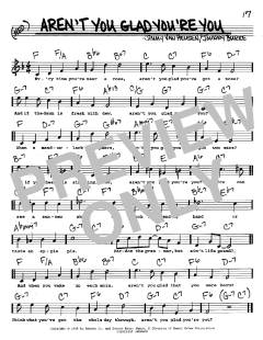 Aren't You Glad You're You von Johnny Burke (Download) 