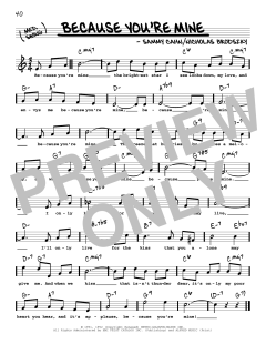 Because You're Mine von Sammy Cahn (Download) 