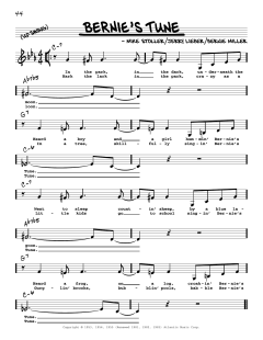 Bernie's Tune von Mike Stoller (Download) 