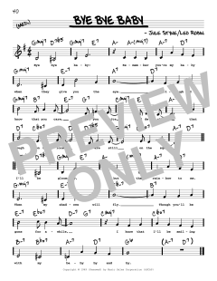 Bye Bye Baby von Leo Robin (Download) 