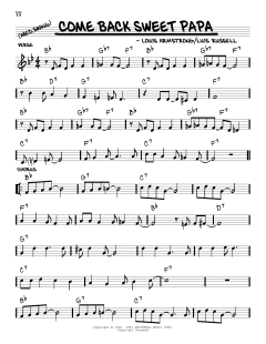 Come Back Sweet Papa von Louis Armstrong (Download) 