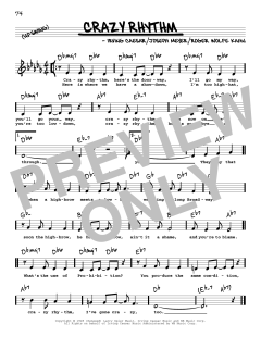 Crazy Rhythm von Ben Bernie (Download) 