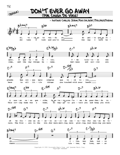 Don't Ever Go Away von Antonio Carlos Jobim (Download) 