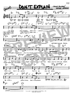 Don't Explain von Billie Holiday (Download) 