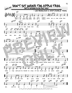 Don't Sit Under The Apple Tree von Lew Brown (Download) 