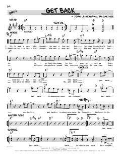 Get Back [Jazz version] von The Beatles (Download) 