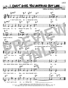 I Can't Give You Anything But Love von Dorothy Fields (Download) 