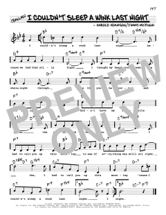 I Couldn't Sleep A Wink Last Night von Jimmy McHugh (Download) 