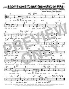 I Don't Want To Set The World On Fire von Eddie Seiler (Download) 