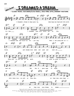 I Dreamed A Dream von Alain Boublil (Download) 