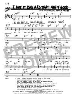 I Got It Bad And That Ain't Good von Duke Ellington (Download) 