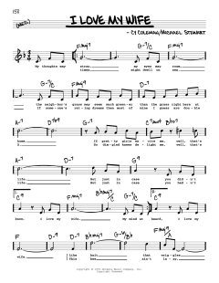 I Love My Wife von Cy Coleman (Download) 