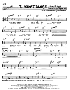 I Won't Dance von Jerome Kern (Download) 