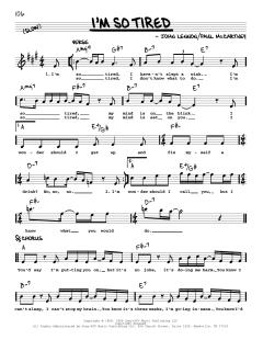 I'm So Tired [Jazz version] von The Beatles (Download) 
