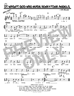 It Wasn't God Who Made Honky Tonk Angels von Kitty Wells (Download) 
