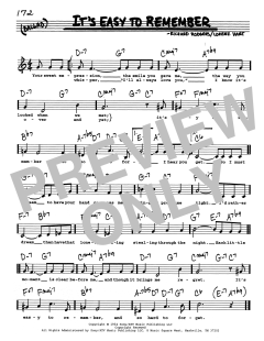 It's Easy To Remember von Richard Rodgers (Download) 