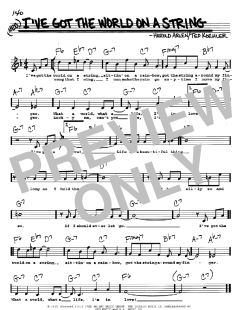 I've Got The World On A String von Harold Arlen (Download) 