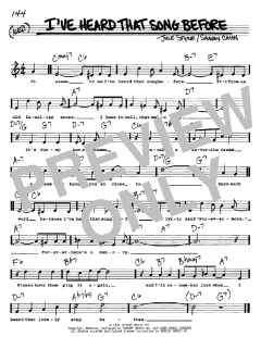I've Heard That Song Before von Sammy Cahn (Download) 