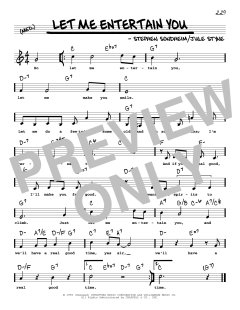 Let Me Entertain You von Jule Styne (Download) 