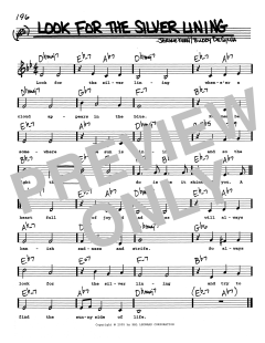 Look For The Silver Lining von Jerome Kern (Download) 