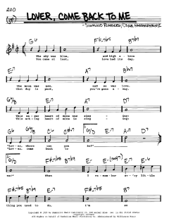 Lover, Come Back To Me von Sigmund Romberg (Download) 