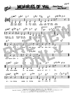 Memories Of You von Andy Razaf (Download) 