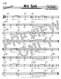 My Sin von Buddy Gard DeSylva (Download) 