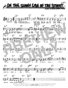 On The Sunny Side Of The Street von Dorothy Fields (Download) 