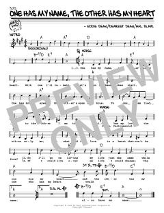 One Has My Name, The Other Has My Heart von Hal Blair (Download) 
