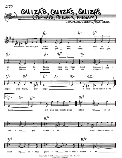 Quizas, Quizas, Quizas von Osvaldo Farres (Download) 