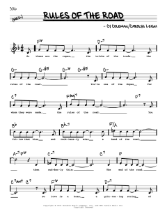 Rules Of The Road von Cy Coleman (Download) 