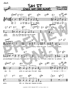 Say It von Frank Loesser (Download) 