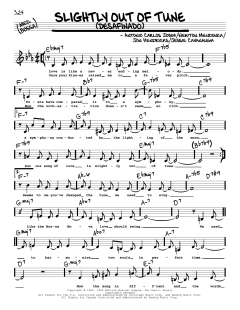 Slightly Out Of Tune von Antonio Carlos Jobim (Download) 