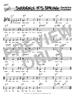 Suddenly It's Spring von Johnny Burke (Download) 