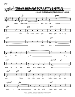 Thank Heaven For Little Girls von Alan Jay Lerner (Download) 
