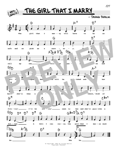 The Girl That I Marry von Irving Berlin (Download) 