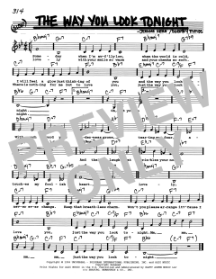 The Way You Look Tonight von Jerome Kern (Download) 