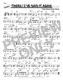 There! I've Said It Again von Redd Evans (Download) 