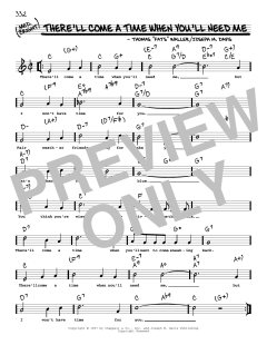 There'll Come A Time When You'll Need Me von Thomas "Fats" Waller (Download) 