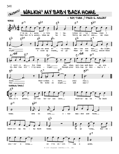 Walkin' My Baby Back Home von Fred E. Ahlert (Download) 