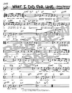 What I Did For Love von Marvin Hamlisch (Download) 