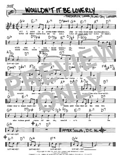 Wouldn't It Be Loverly von Alan Jay Lerner (Download) 