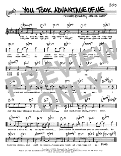 You Took Advantage Of Me von Richard Rodgers (Download) 